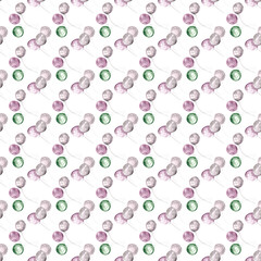 Colorful balloons. Festive seamless print. Watercolor illustration. White background