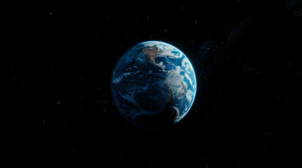 real earth in space