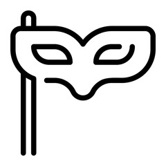 eye mask line icon