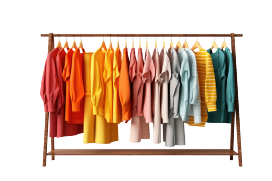 Vibrant Threads Dancing on Wooden Branches on Transparent PNG Background...