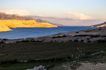 sunset over the sea