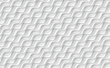 White and gray wavy abstract pattern