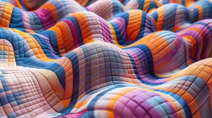 Obraz premium Repeating Shapes Form a Hypnotic Pattern