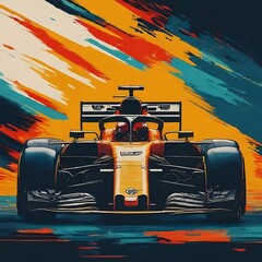 Racing car on formula 1 image 