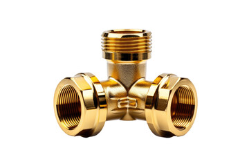 The Allure of Dual Portals in Gilded Brass on Transparent PNG Background...