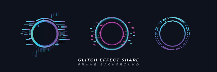 Geometric frames with glitch effects, colorful borders, and modern elements. Ideal for banners, posters, flyers, covers, social media posts, brochures, cards, and backgrounds.