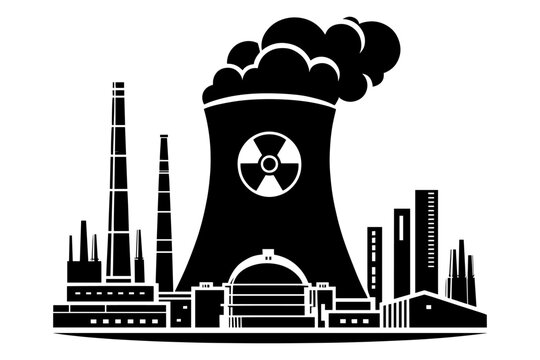 recommend clip art: Nuclear plant clip art. Vector illustration