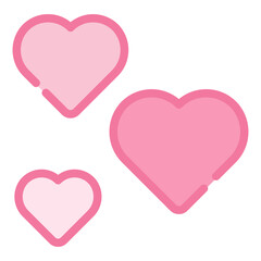 Heart Icon in Filled Line Style