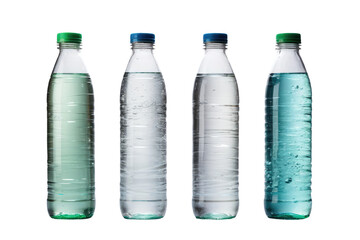 Aqua Quartet: Elixirs of Life on Transparent PNG Background...
