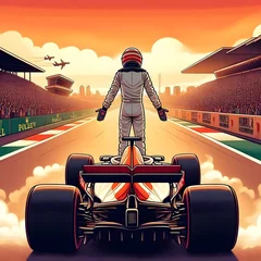  Racing car on formula 1 with driver © saad