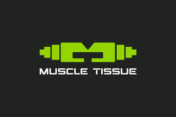 MT letter logo for fitness and gym brands.