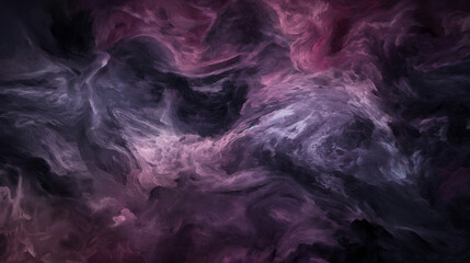 Background of Renaissance Dark Stormy Cloud Painting: Black, Purple, Lavender, Lilac Evening in Expressive Style