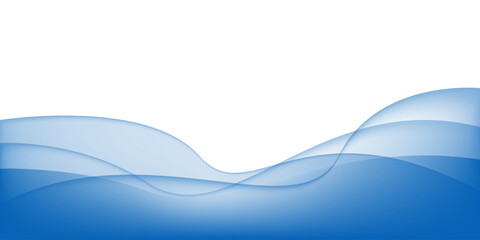 Abstract gradient Blue water wave modern background. texture white pattern. vector illustration	