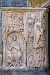 Medieval San Fedele church at Como, Italy