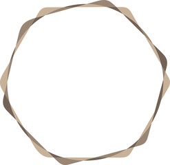 굴곡이 있는 원형 벡터 배경틀
