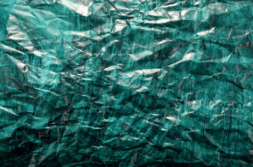  simple background of crumpled green paper