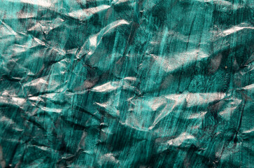  simple background of crumpled green paper