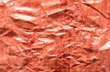 simple crumpled paper background with bronze color