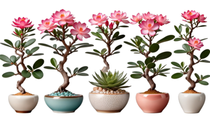 tree vase transparent japanese retro houseplant small bonsai cutouts background style desert set flowers pot ceramic different rose vantage styles cosy collection garden plant furniture table planter