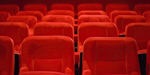 Obraz premium Red Cinema SeatsRed Cinema Seats
