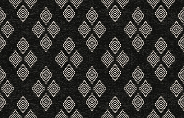 Geometric ethnic ornament print. Ikat pattern style. Ikat ethnic oriental pattern traditional. Design for ikat, blanket, fabric, clothing, carpet, textile, ethnic, batik, embroidery.
