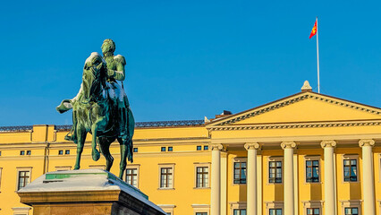 Various photos taken in the winter season on the streets of Oslo, the capital of Norway