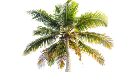 Majestic Palm Tree Dancing in Solitude