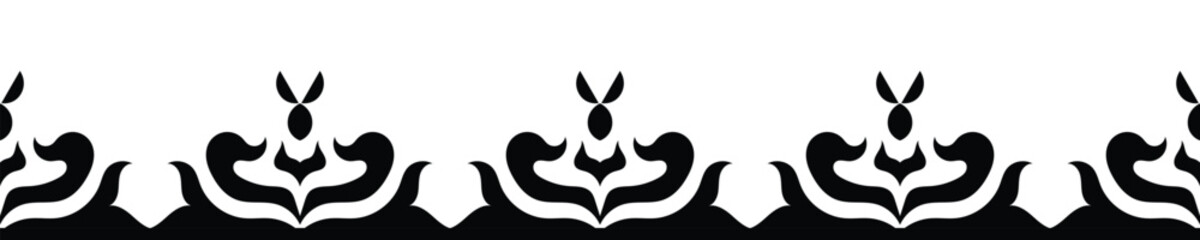 Ethnic border ornament pattern. Geometric oriental seamless pattern. Vintage element vector illustration. Baroque Floral Aztec tribal. Design for frame, textile, fabric, clothing, carpet, background.