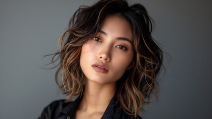 Fototapeta premium カットモデルの日本の女性