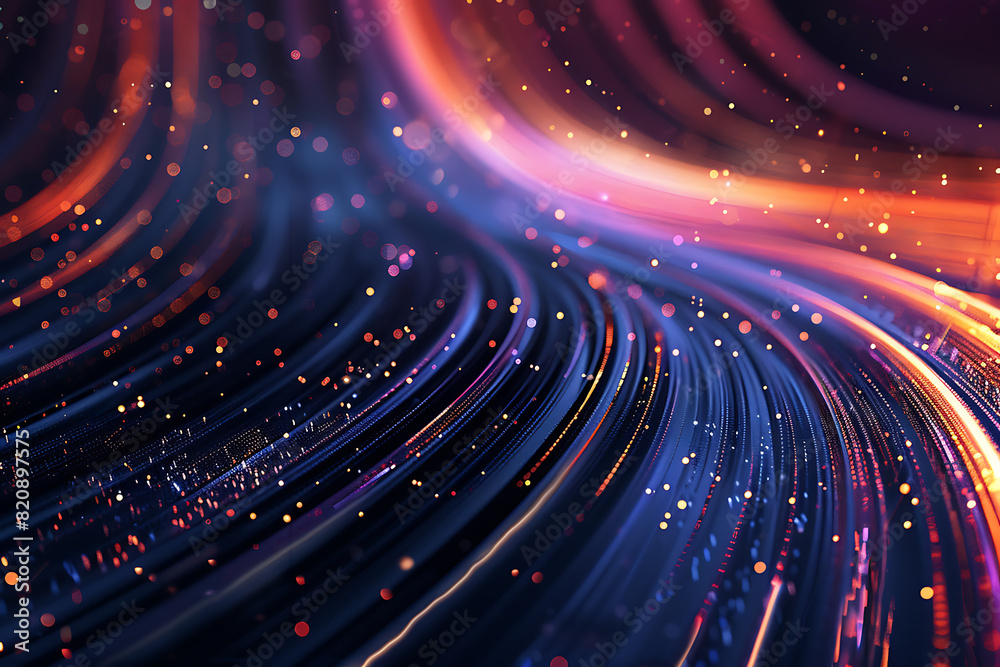 Poster abstract background of smooth lines. big data visualization.