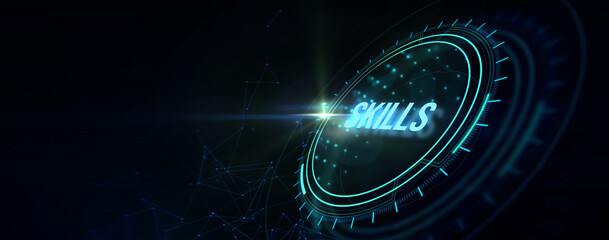 Coach motivation to skills improvement. Education concept. Training. Leadership skills. Human abilities. 3d illustration