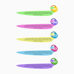 Infographics template for business presentation