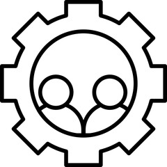 Fototapeta premium Group Setting Icon