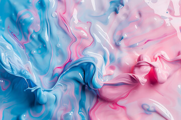 Obraz premium Blue and pink splash of paint. Abstract background.