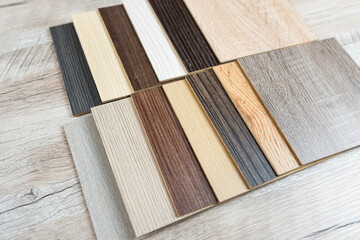 wooden sample for furniture or laminate or parquet for floors renovation