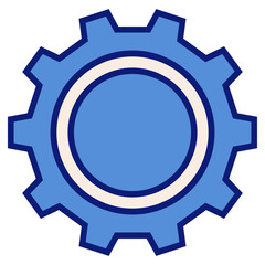 gears and cogs flat icon