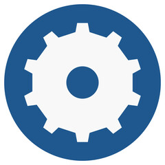 gears and cogs flat icon