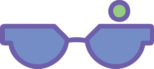 glasses icon. suitable for search applications and programs