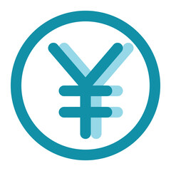 yen icon for illustration