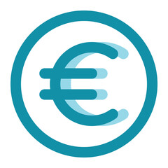 euro icon for illustration