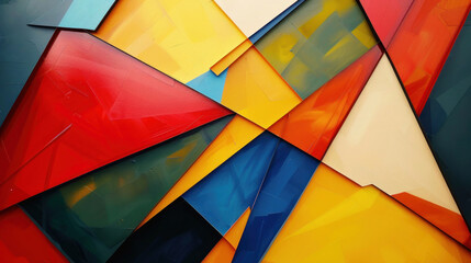 Fototapeta premium Discover the captivating allure of abstract geometry, where bold lines and sharp angles come together to create a visually dynamic space