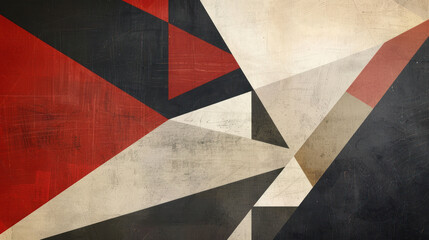 Fototapeta premium Explore the intriguing world of abstract geometry, where bold lines and sharp angles intersect to form intricate patterns that defy expectation