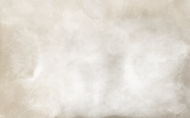 Vector watercolor art background. Old paper. Marble. Stone. Beige watercolour texture for cards, flyers, poster, banner. Stucco. Wall. Brushstrokes and splashes. Painted template for design.