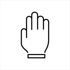 Glove vector icon