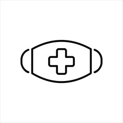 Medical Mask vector icon