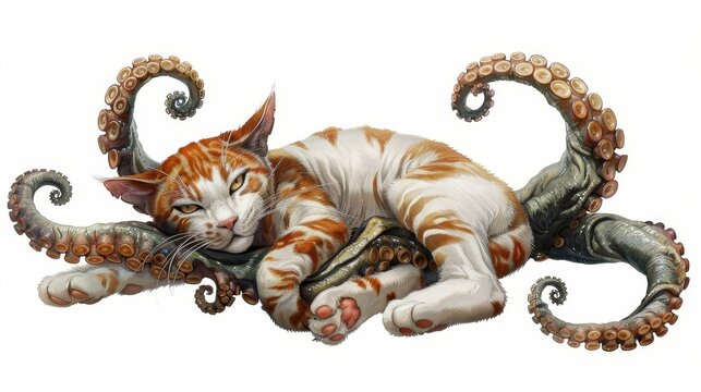 Octocat hybrid with the ability to bend reality in mysterious ways.