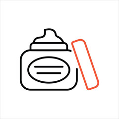 Cream vector icon