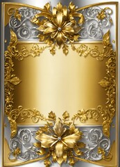 golden frame with ornament
