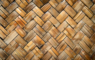 Closed up of wood weave textured background.Wood Weave Texture Background