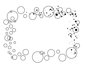 Soap Bubble Frame Coloring Page